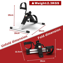 Load image into Gallery viewer, 4-in-1 Mini Exercise Bike, Conveniently Foldable, with LCD Display for Arms and Legs Workout, Adjustable Boost for Home Gym Fitness
