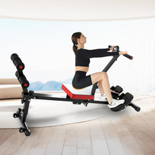 Load image into Gallery viewer, Rowing Machine, 12 Adjustable Resistance, Sliding Seat Cushion with LCD Display, Foldable, Weight Capacity 265lbs, Suitable for Home Use
