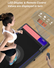 Load image into Gallery viewer, 3 in 1 Treadmill, Portable Under Desk Walking Pad with Incline for Home/Office, Remote Control, LED Display
