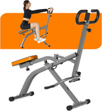 Load image into Gallery viewer, Rower-Ride Exercise Trainer is Ergonomic Exercise Equipment for a Full Body Workout, Foldable, with LCD Display for Home Use
