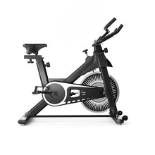 Load image into Gallery viewer, Adjustable Resistance Stationary Bike for Home, Indoor Cycling Bike with Smartphone Holder, LCD Display and Heart Rhythm Monitor
