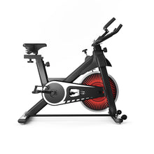 Load image into Gallery viewer, Adjustable Resistance Stationary Bike for Home, Indoor Cycling Bike with Smartphone Holder, LCD Display and Heart Rhythm Monitor
