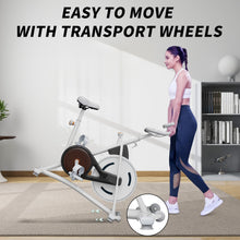 Load image into Gallery viewer, Indoor Cycling Bike for Home Cardio Gym Workouts. Fitness Stationary Bike Machine with 245 lbs Weight Capacity, Digital Display with Pulse, Upgraded Seat
