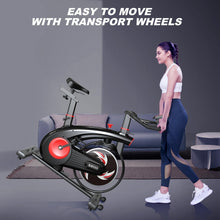 Load image into Gallery viewer, Stationary Bikes for Home, Adjustable Indoor Stationary Exercise Bike, 300 lb Weight Capacity, with LED Display
