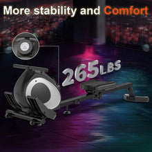 Load image into Gallery viewer, Rowing Machines for Home | Adjustable 8-Speed Booster | Burn Fat &amp; Sculpt Muscles | Supports Up to 265 LBS | Tablet-Ready Design
