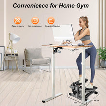 Load image into Gallery viewer, Steppers for Exercise at Home, Mini Stepper 300LBS Loading Capacity, Low-Impact Stair Step Cardio Equipment with Digital Monitor, Stepper with Resistance Bands
